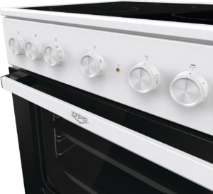 UPO Lasikeraaminen liesi UECS6B60W Valkoinen