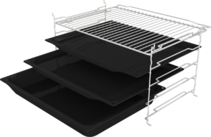 UPO Upotettava, pyrolyysiuuni OPS737W Valkoinen