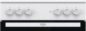 UPO Lasikeraaminen liesi UEC6A20W Valkoinen