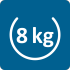 Jopa 8 kg pyykkiä