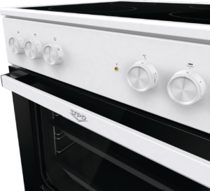 UPO Lasikeraaminen liesi UEC6A20W Valkoinen