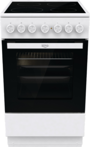 UPO Lasikeraaminen liesi UEC5B20W Valkoinen