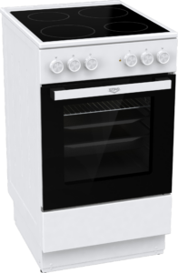 UPO Lasikeraaminen liesi UEC5A60W Valkoinen